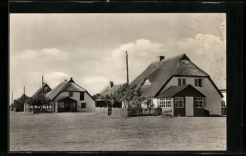 AK Neuendorf /Hiddenseee, Fischerhäuser