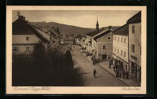 AK Zwiesel /Bayr. Wald, Ansicht vom Stadtplatz