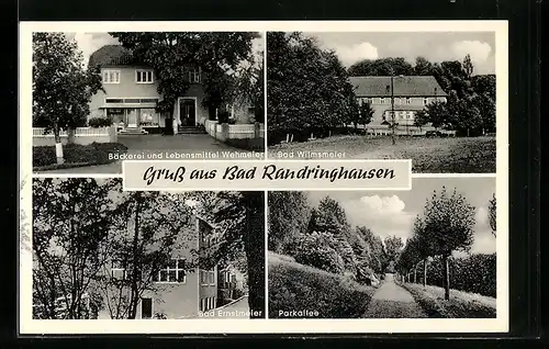 AK Bad Randringhausen, Bäckerei u. Lebensmittel Wehmeier, Bad Wilmsmeier, Bad Ernstmeier