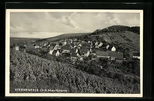 AK Sternenfels /Maulbronn, Ortsansicht aus der Vogelschau