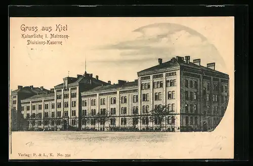 AK Kiel, Kaiserliche I. Matrosen-Divisions-Kaserne