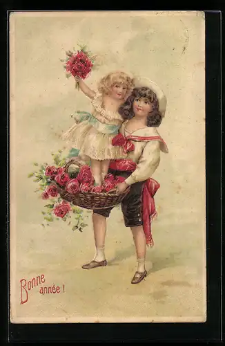 AK Kleine Gratulanten, Bonne annee