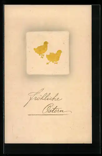 AK Osterküken, Fröhliche Ostern