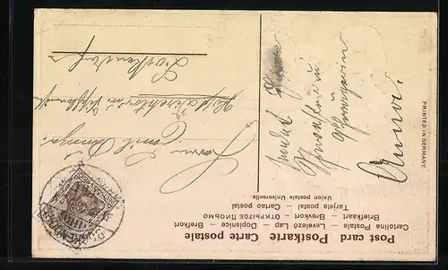 AK Mädchen und Junge im Matrosen-Anzug zu Neujahr