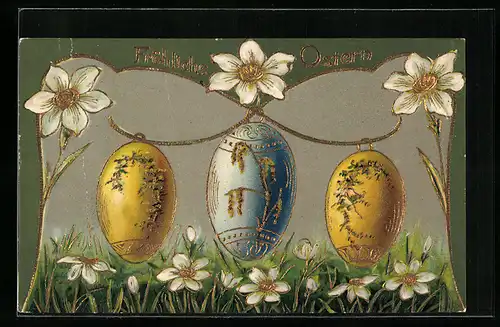 AK Ostereier zum Fest, Ostern