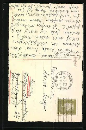 AK Osterküken unter dem Schirm