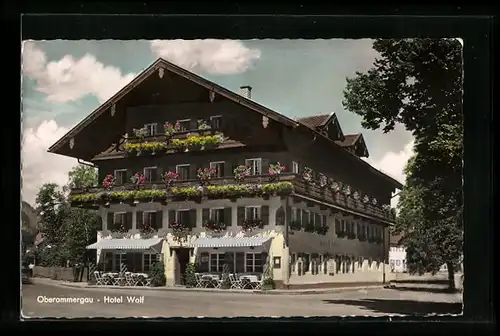 AK Oberammergau, Hotel Wolf