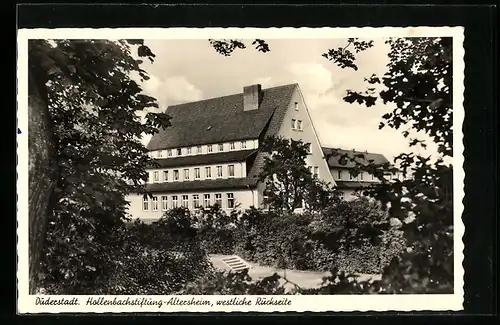 AK Duderstadt, Holllenbachstiftung-Altersheim, westliche Rückseite