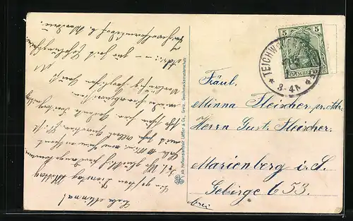 AK Teichwolframsdorf, Partie am Erholungsheim