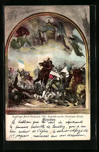 AK München-Sendling, Sendlinger Mord-Weihnacht 1705, 200 jähr. Gedenktag 1905