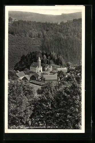 AK Nordenau /Hochsaulerland, Ortspartie mit Kirche