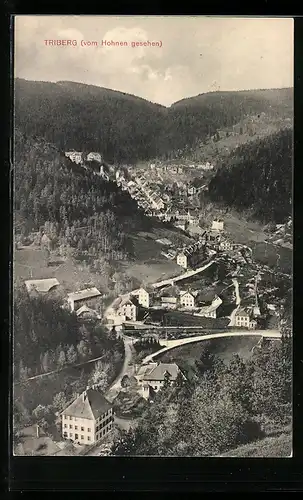 AK Triberg, Blick vom Hohnen auf Triberg