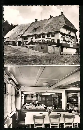 AK Lindau bei Todtmoos, Gasthaus und Pension Zum Adler, Innenansicht