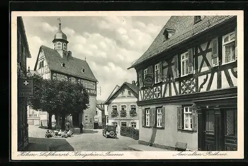 AK Königstein i. Taunus, Partie am alten Rathaus