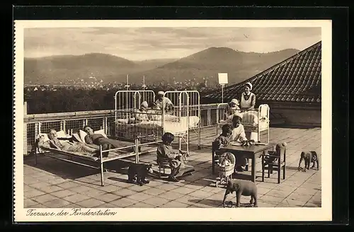 AK Heidelberg, Chirurgische Universitäts-Klinik, Terrasse der Kinderstation