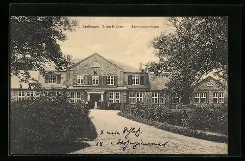 AK Hamburg-Stellingen, Handwerkerhaus Alten Eichen