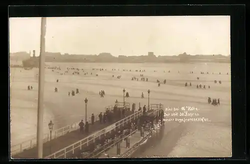AK Kiel, Zugefrorener Hafen bei 16 Grad Kälte