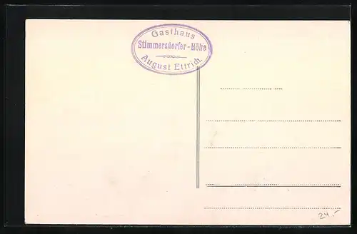 AK Stimmersdorf, Gasthaus Zur Stimmersdorfer Höhe, Panoramablick