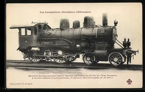 AK Preussische Eisenbahn-Lokomotive No. 22
