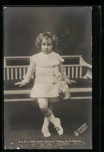 AK Le Prince Charles Philippe d`Orléans, Duc de Nemours