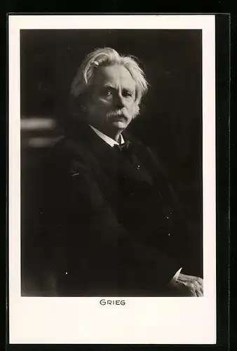 AK Portrait von Edvard Grieg, 1843-1907