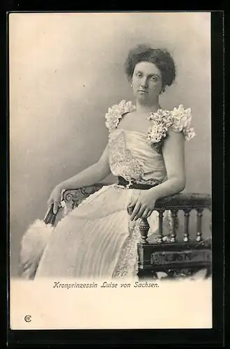 AK Kronprinzessin Luise von Sachsen