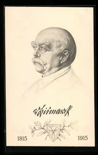 AK Portrait Fürst Otto von Bismarck