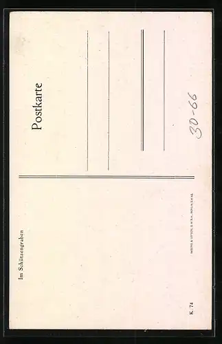 AK Soldaten im Schützengraben