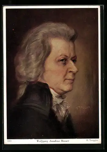 AK Portrait des Komponisten Wolfgang Amadeus Mozart