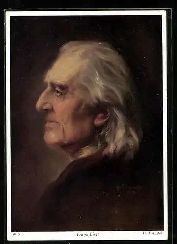 Künstler-AK Franz Liszt, Portrait des Komponisten