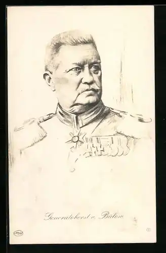 Künstler-AK Heerführer Generaloberst v. Bülow