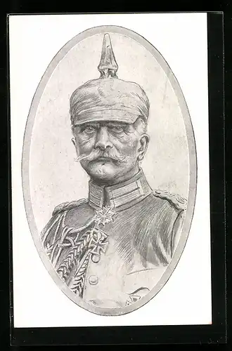 AK Portrait des Generalfeldmarschalls v. Mackensen mit Pickelhaube