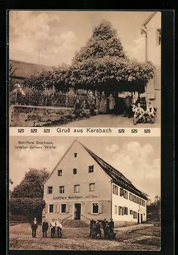 AK Kersbach, Schiffers Gasthaus, Inh.: Johann Wölfel