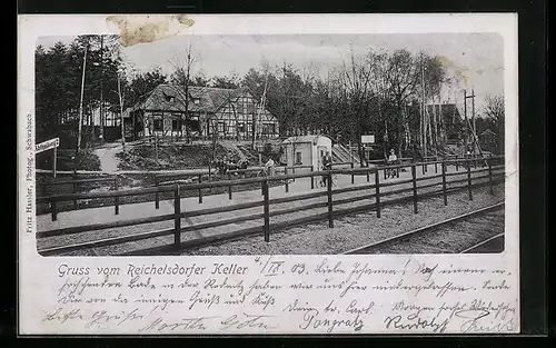 AK Nürnberg-Reichelsdorf, Blick zum Gasthaus Reichelsdorfer Keller