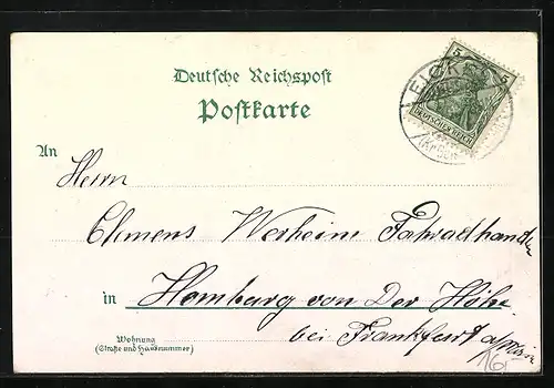 AK Eickel, Partie am Restaurant W. Stephan