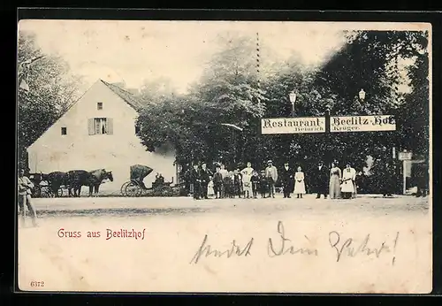 AK Wannsee, Restaurant Beelitzhof, Inh.: Heinrich Krüger