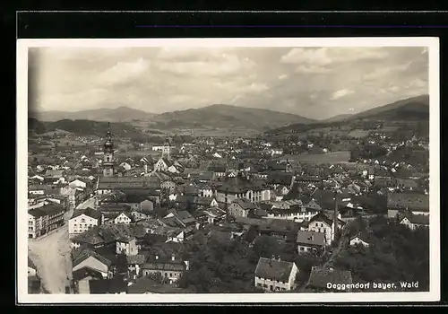 AK Deggendorf im bayer. Wald, Generalansicht der Stadt