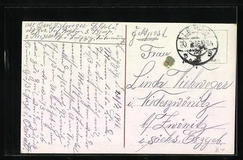 AK Leipzig, Krematorium mit dem Südfriedhof