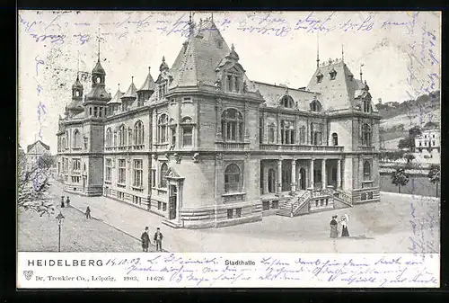 AK Heidelberg, Passanten vor der Stadthalle