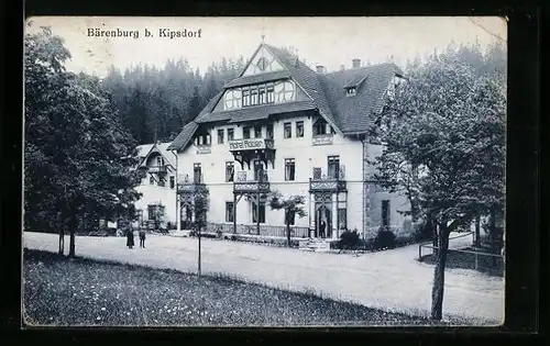 AK Bärenburg b. Kipsdorf, vor dem Hotel Röber