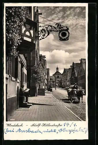 AK Windsbach, Gasthaus in der strasse