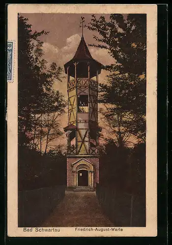 AK Bad Schwartau, vor der Friedrich-August-Warte