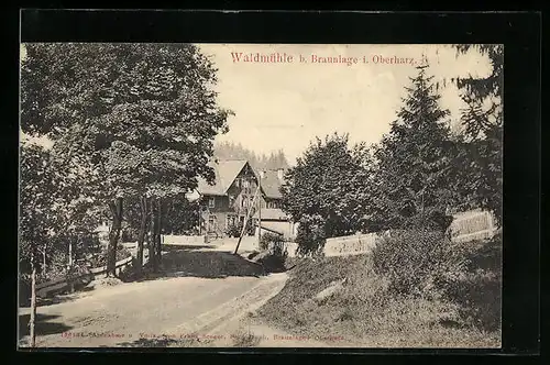 AK Braunlage i. Oberharz, Gasthof Waldmühle