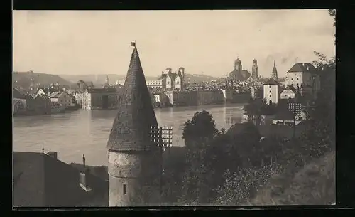 AK Passau, Ort wird überschwemmt, Hochwasser