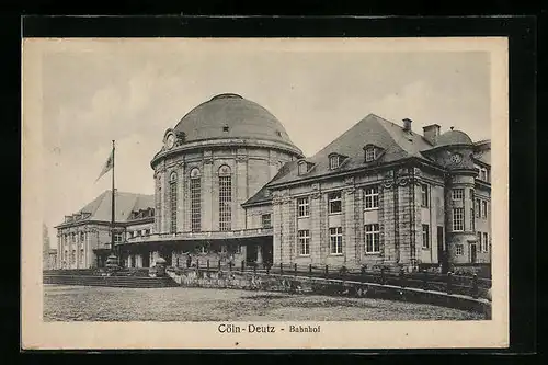 AK Köln-Deutz, Partie am Bahnhof