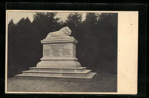 AK Guttenberg in Oberfranken, das Kriegerdenkmal im Park