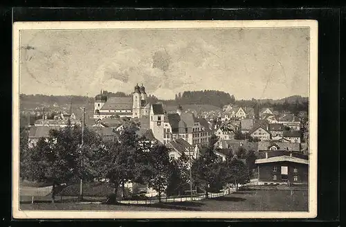 AK Lindenberg im Allgäu, Generalansicht mit Blick zur Kirche