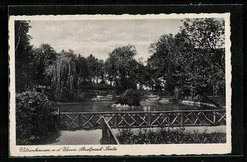 AK Witzenhausen a. d. Werra, Blick in den Stadtpark