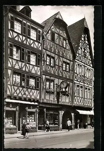 AK Trier, Alte Häuser am Markt