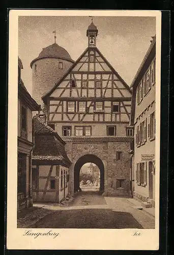 AK Langenburg, Blick durch das Tor